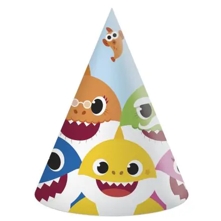 Baby Shark párty čiapka, kónická čiapka 6 ks produktová fotografia