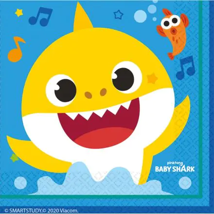 Baby Shark servítky 16 ks 33*33 cm produktová fotografia