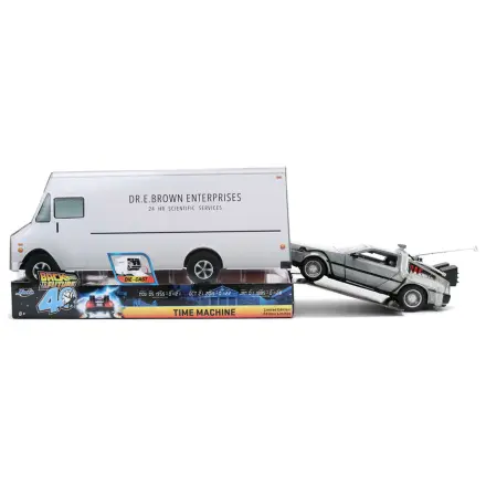 Back to the Future 40th Anniversary Time Machine Hollywood Rides DeLorean replika produktová fotografia