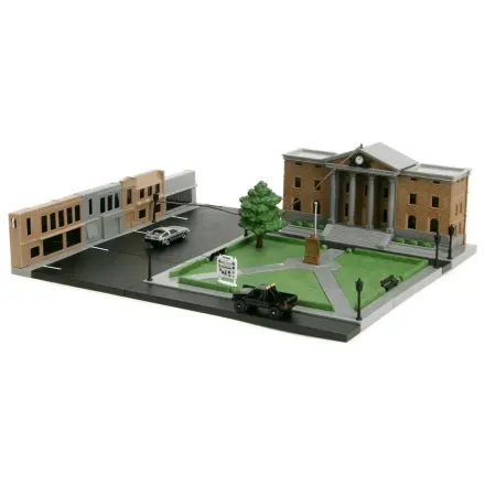 Back To The Future Hill Valley Courthouse Square dioráma replika produktová fotografia