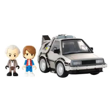 Back to the Future Q-Village Vozidlo s minifigúrkami Time Machine 9 cm produktová fotografia