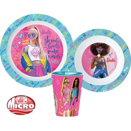 Barbie jedálenská súprava, mikro plastová súprava produktová fotografia
