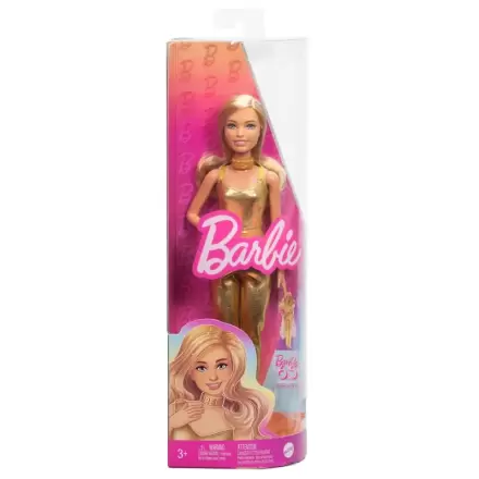Barbie bábika v zlatej kombinéze produktová fotografia