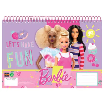 Barbie Happy Thoughts A/4 špirálový skicár, 30 listov produktová fotografia