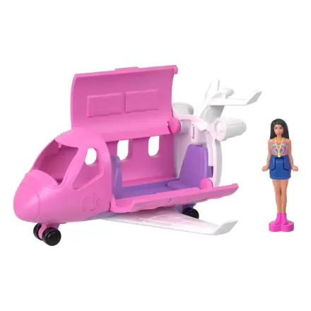 Barbie Mini BarbieLand Bábika a Dreamplane s bazénom so zmenou farby 4 cm produktová fotografia