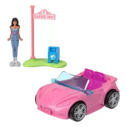 Barbie Mini BarbieLand Bábika a kabriolet s bazénom meniacim farbu 4 cm produktová fotografia