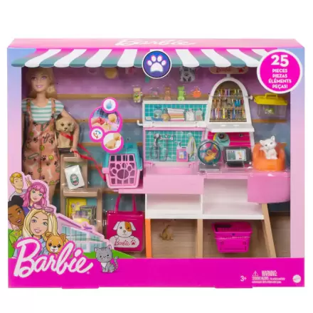 Barbie obchod s potrebami pre domáce zvieratá + bábika produktová fotografia