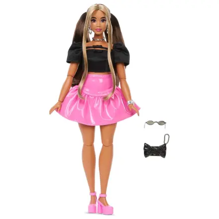 Barbie bábika v ružovej sukni produktová fotografia