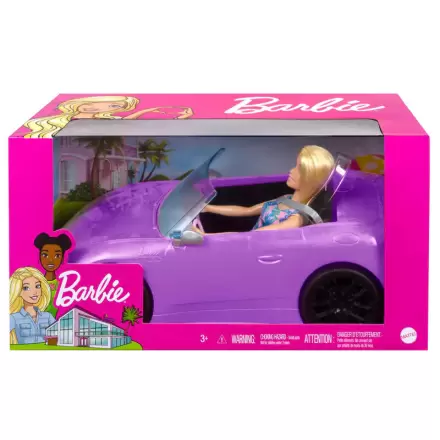 Barbie Fialový kabriolet + bábika produktová fotografia