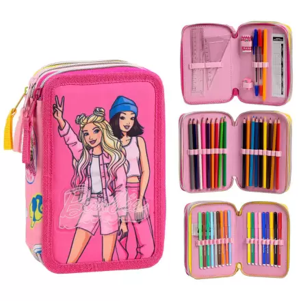 Trojité puzdro na ceruzky Barbie produktová fotografia