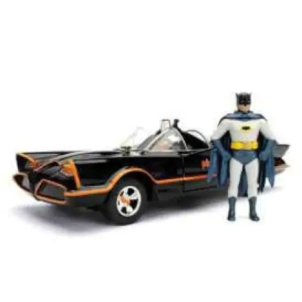 Batman Diecast Model 1/24 1966 Classic TV Series Batmobile s figúrkou termékfotója