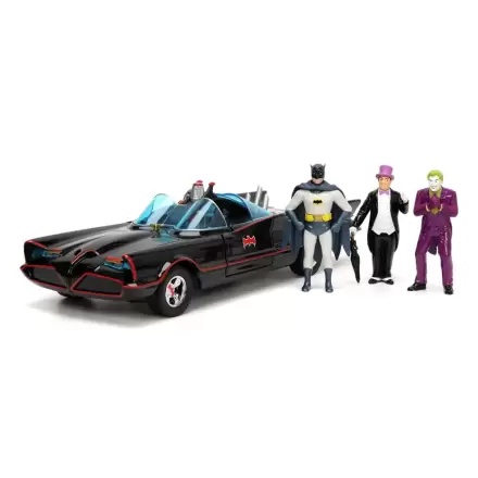 Batman Diecast Model 1/24 Balenie 5 Classic TV Series Batman, Robin, Joker, Penguin & Batmobile produktová fotografia