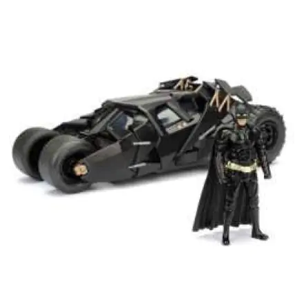Batman The Dark Knight Diecast model 1/24 2008 Batmobile s figúrkou produktová fotografia