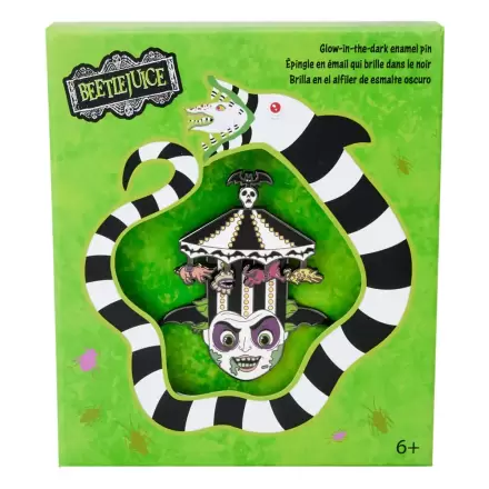 Beetlejuice by Loungefly Posuvný smaltovaný odznak Carousell Hat Sliding Limited Edition 8 cm produktová fotografia
