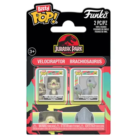 Bitty Funko POP balenie 2 figúrok Jurassic Park Velociraptor & Brachiosaurus produktová fotografia