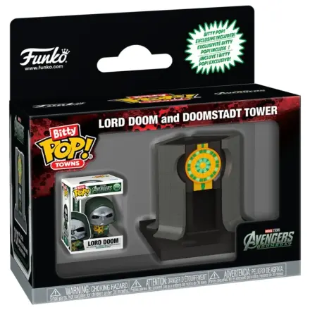 Bitty Funko POP figúrka Ride Marvel Studios Avengers Doomsday Lord Doom And Doomstadt Tower produktová fotografia