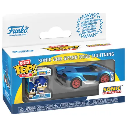 Bitty Funko POP figúrka Jazda Sonic The Hedgehog Sonic a Speed Star s Sonic Lightning produktová fotografia