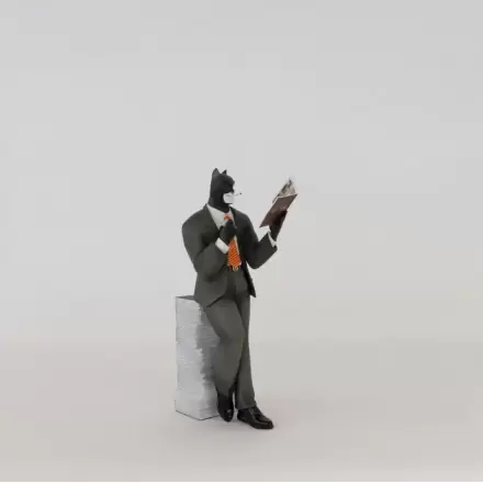 Blacksad: Figúrka Blacksad na kope komiksov produktová fotografia