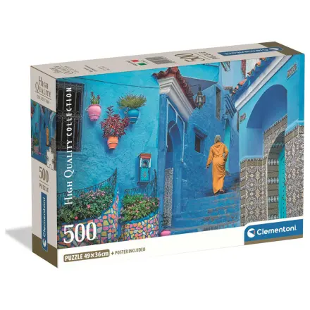 Blue Street Of Chefchaouen puzzle 500 kusov produktová fotografia