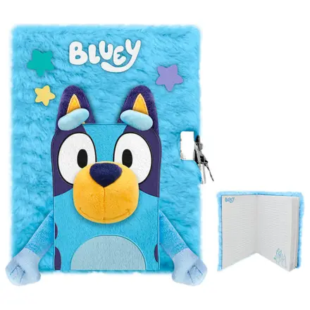Bluey A5 plyšový zápisník produktová fotografia