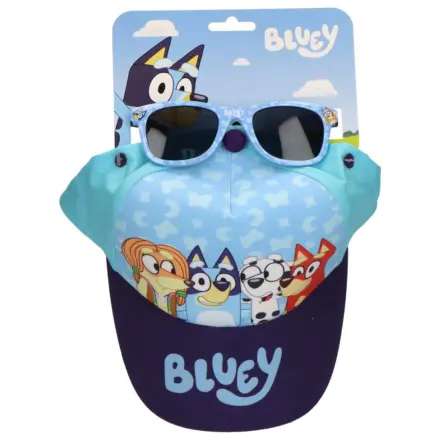 Bluey Blue Team slnečné okuliare a bejzbalová čiapka sada produktová fotografia