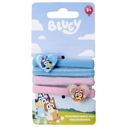 Bluey Heart gumičky do vlasov Súprava 4-dielna produktová fotografia
