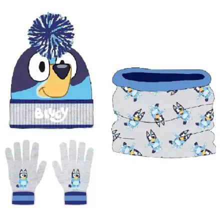 Bluey snood klobúk rukavice set produktová fotografia
