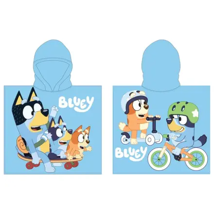Bluey mikrovláknová poncho osuška produktová fotografia