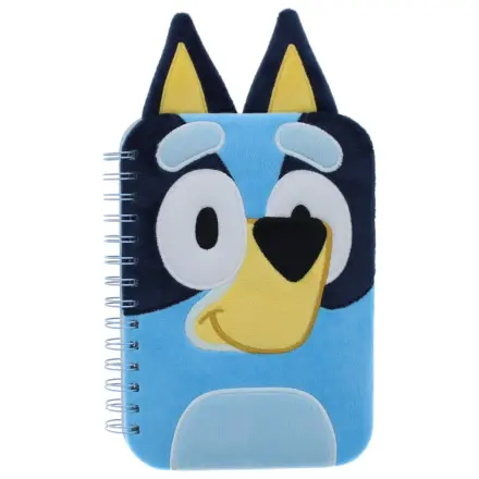 Bluey plyšový zápisník modrý produktová fotografia
