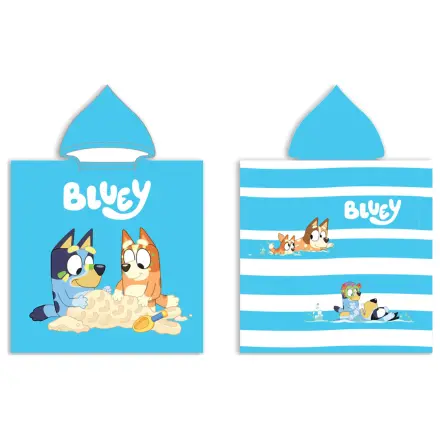 Bluey Sandy Fun Plážový pončo uterák 50x100 cm produktová fotografia