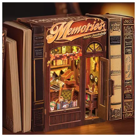 BOOK NOOK KIT DIY Memories Music Bookshop 136ks + LED svetlo stavebnica produktová fotografia