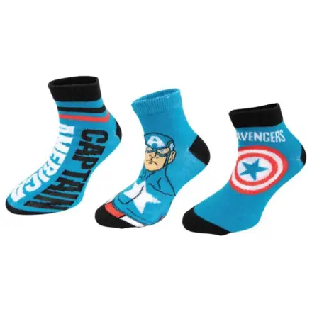 Avengers Captain America Detské tajné ponožky 23/26 produktová fotografia