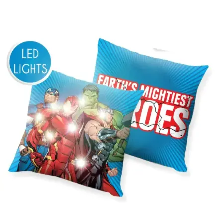 Avengers LED svetelný vankúš, dekoračný vankúš 40*40 cm produktová fotografia