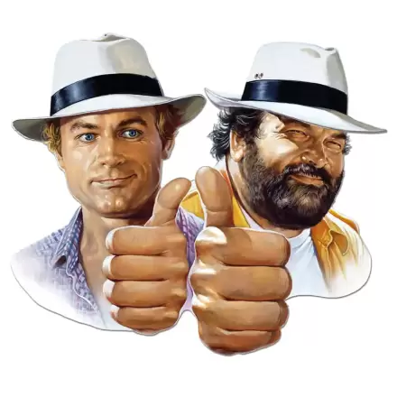 Bud Spencer & Terence Hill plechová 3D tabuľka Hill + Spencer 45 x 45 cm termékfotója