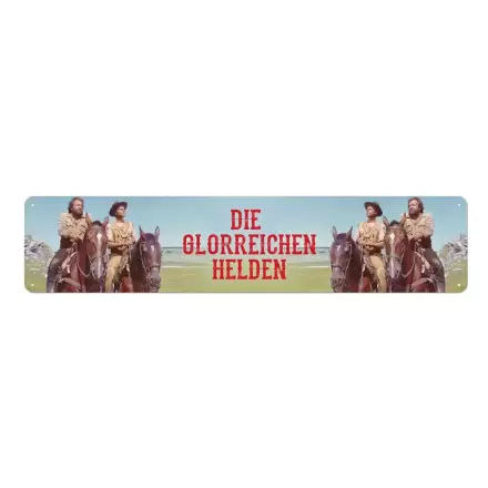 Bud Spencer & Terence Hill Plechová tabuľa Die glorreichen Helden 46 x 10 cm produktová fotografia