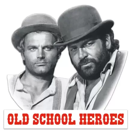 Bud Spencer & Terence Hill 3D Smiešna tabuľa Old School Heroes 45 x 45 cm termékfotója