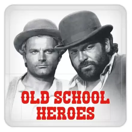 Bud Spencer & Terence Hill Plechové podložky Old School Heroes 10 x 10 cm produktová fotografia