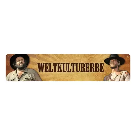 Bud Spencer & Terence Hill Plechová tabuľa Weltkulturerbe 46 x 10 cm produktová fotografia