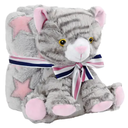 Candy Cat Mäkká deka + plyšová figúrka 22 cm termékfotója