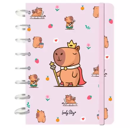 Capibara Majesty A5 zápisník produktová fotografia