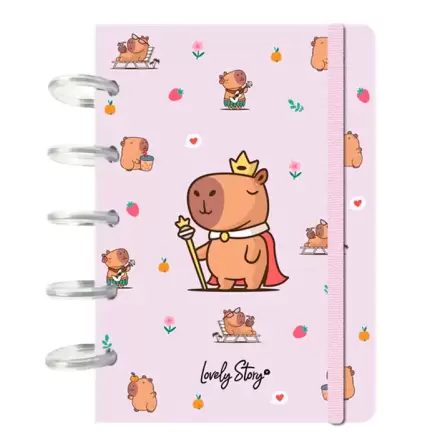 Capibara Majesty A6 zápisník produktová fotografia