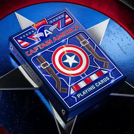 Captain America Hracie karty Patriotic Design produktová fotografia