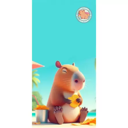 Capybara mikrovláknová plážová osuška produktová fotografia