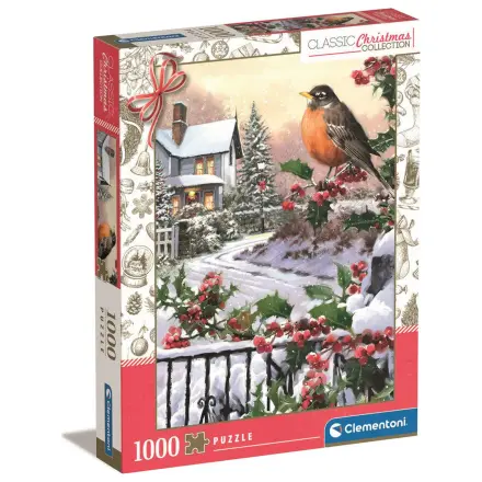 Vianočná kolekcia Robin A Holly Bushes puzzle 1000 ks produktová fotografia