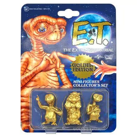 E.T. the Extra-Terrestrial zberateľská sada mini figúrok 3-balenie Golden Edition 5 cm produktová fotografia