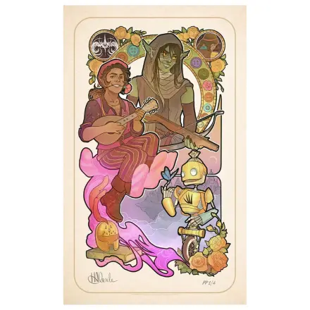 Critical Role Umelecká Tlač Sam Riegel: 10th Anniversary Art Nouveau Ilustrácie 46 x 28 cm - nezarámované produktová fotografia