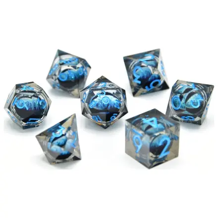 CritStones Dice Set Water Dragon's Gaze Floating Eye produktová fotografia