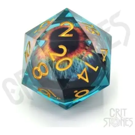 CritStones Liquid Core kocky D20 Eye of the Oracle 3 cm produktová fotografia