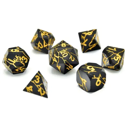 CritStones Metal Dice Set Torn Mystic (7) produktová fotografia