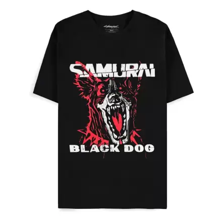 Cyberpunk 2077 Tričko Black Dog Samurai Album Art produktová fotografia